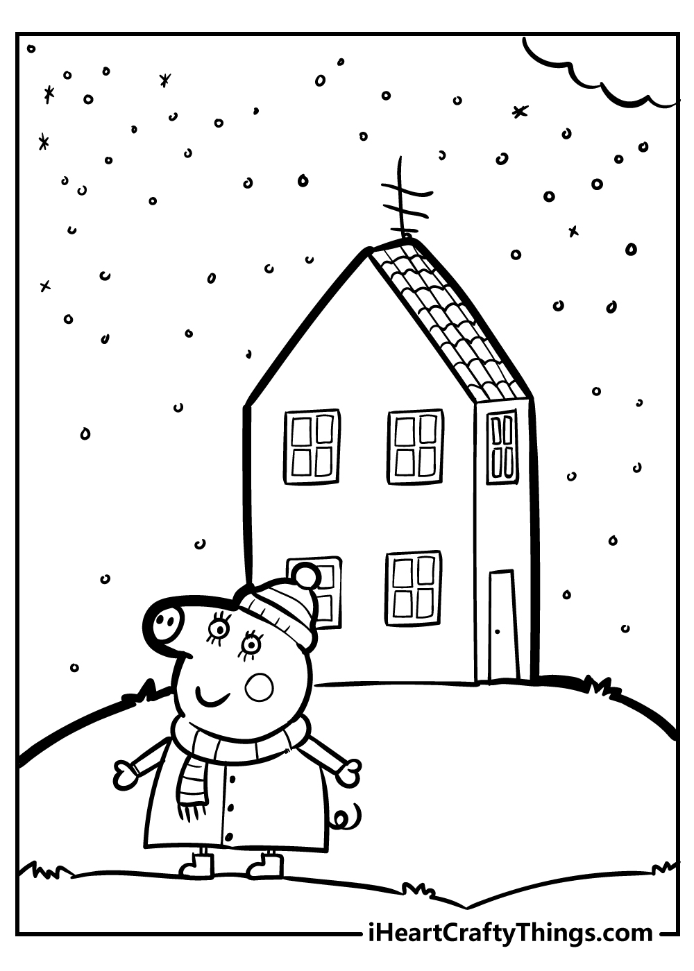 Peppa Pig coloring pages for kids free download