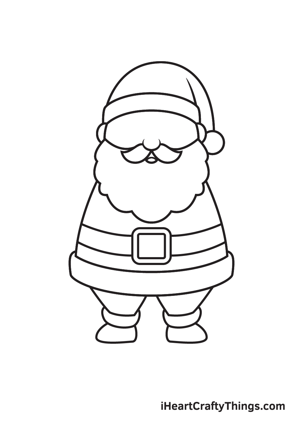Santa Claus Drawing – Step 7