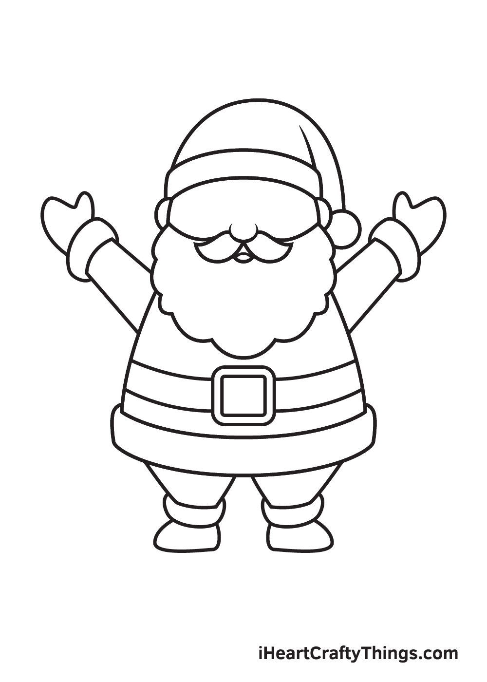 Santa Claus Drawing – Step 8