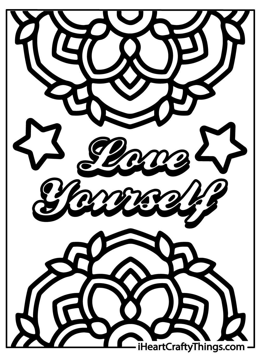 love yourself coloring pages