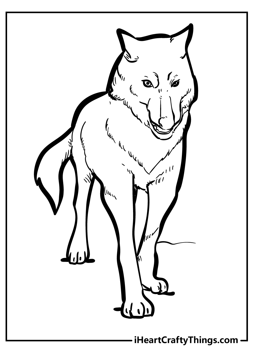 Wolf coloring pages free pdf download