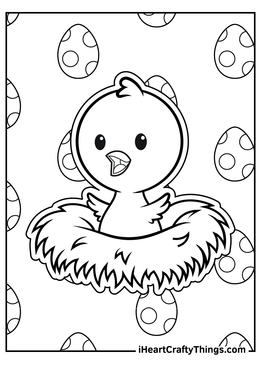 Printable baby bear coloring sheet for children