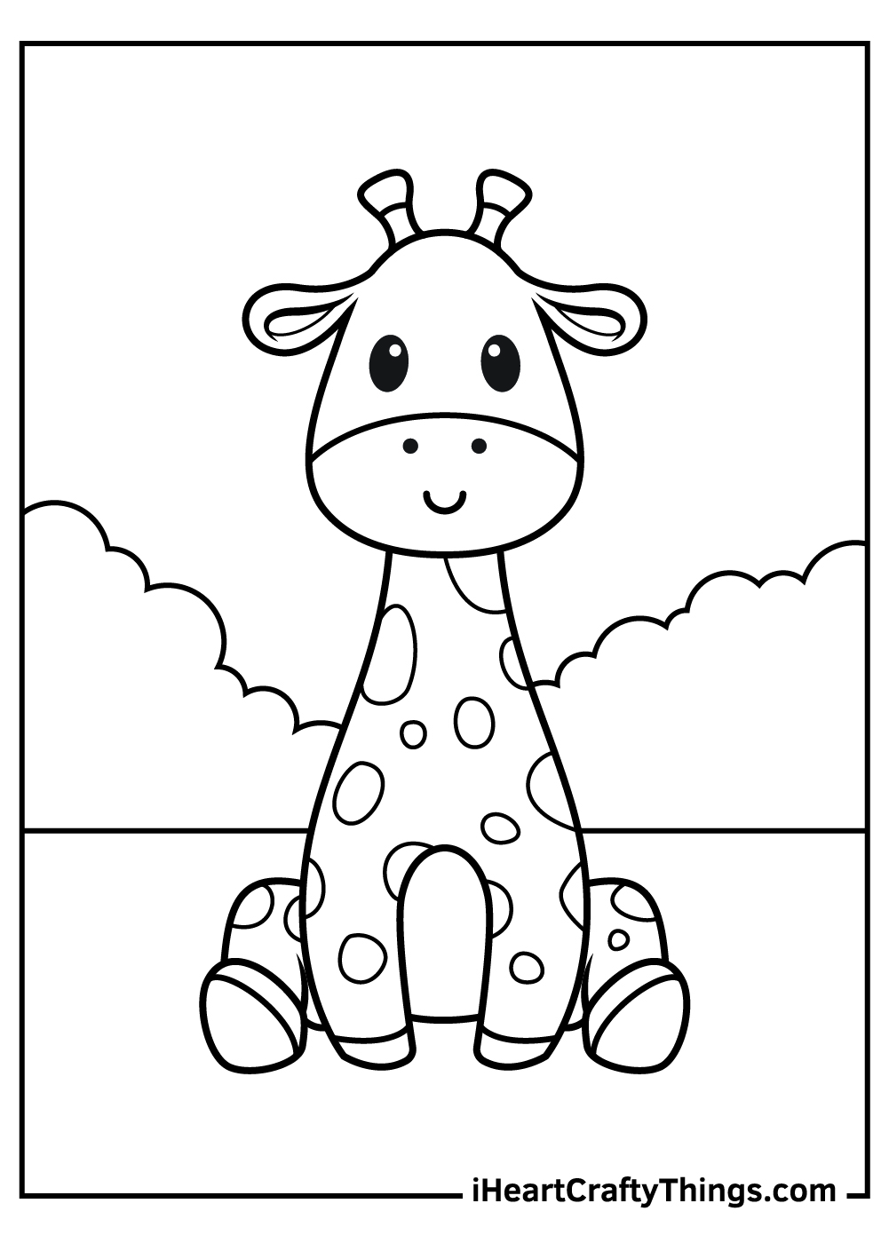 Free baby lamb coloring page for children