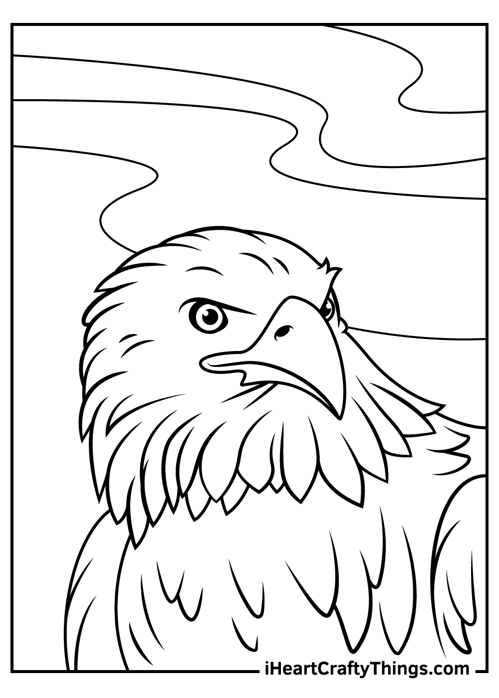 bald eagle coloring pages printable