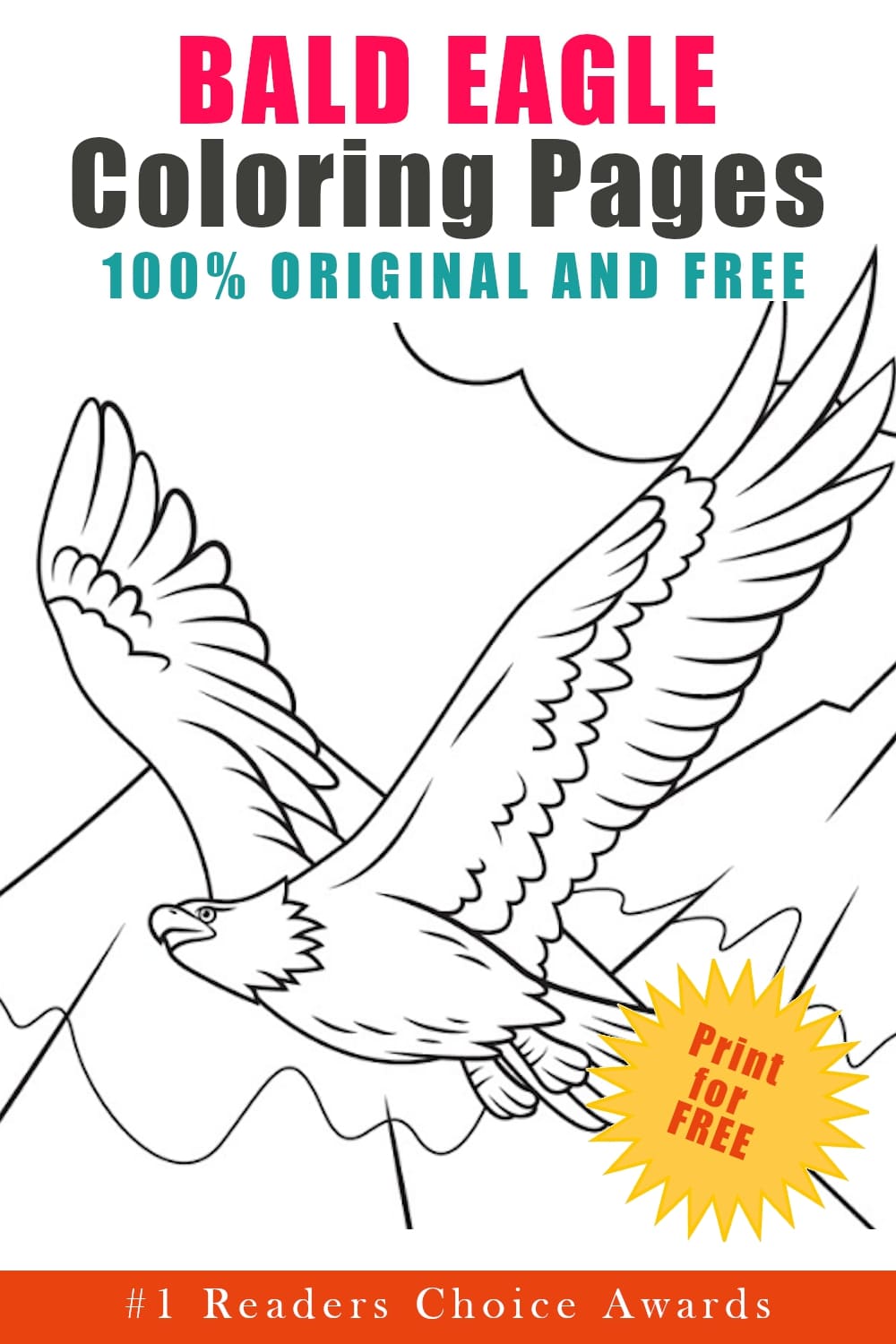 original bald eagle coloring pages free printable