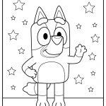 bluey coloring pages pdf image