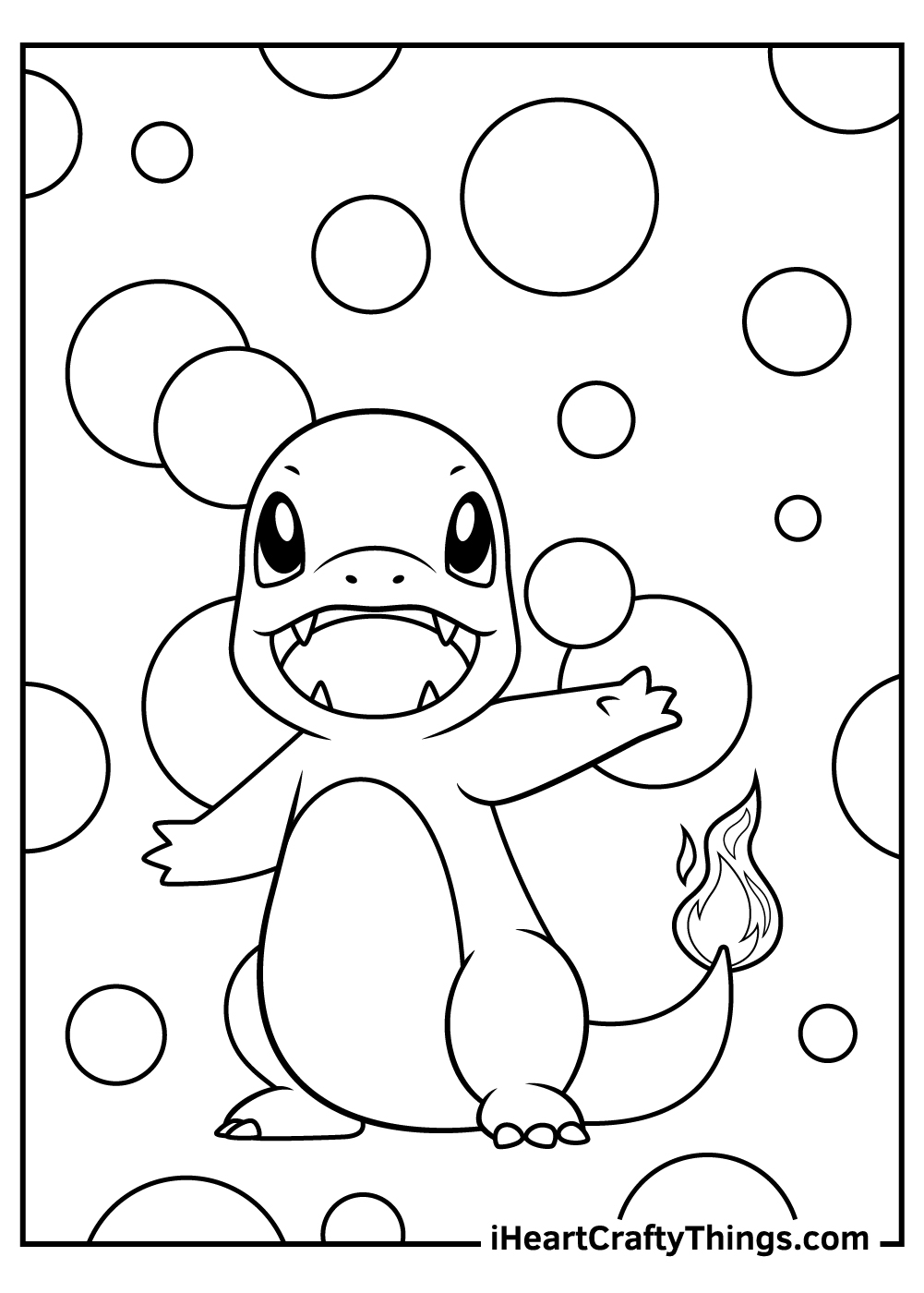 a bunch of charmander coloring pages