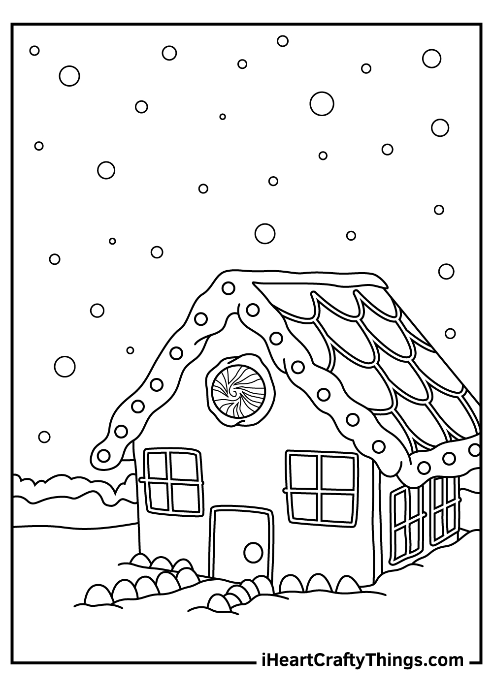 christmas gingerbread coloring pages snowflakes 
