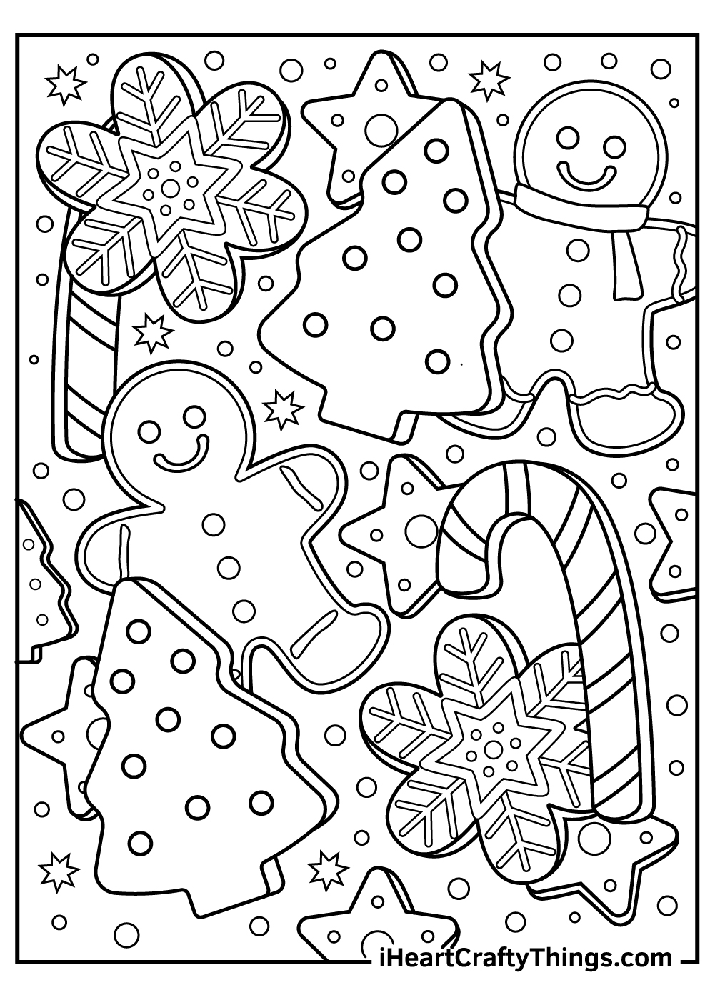 christmas gingerbread coloring pages stockings