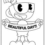 cuphead coloring image pdf