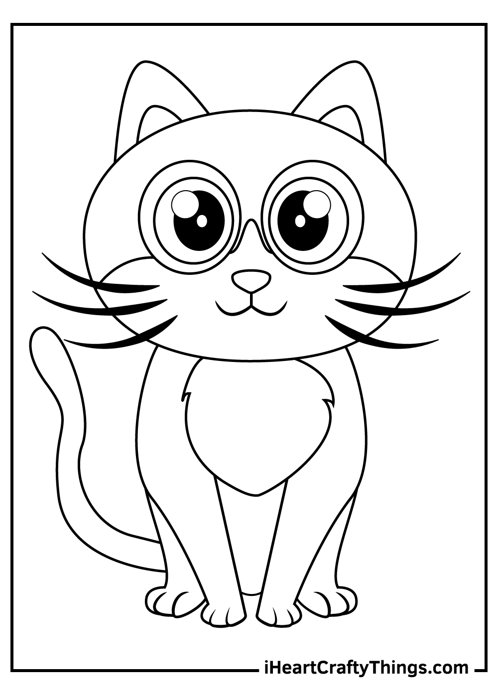 cute kitten coloring pages free printable