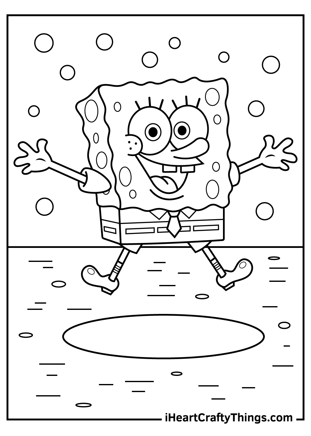 cute spongebob coloring pages to print 