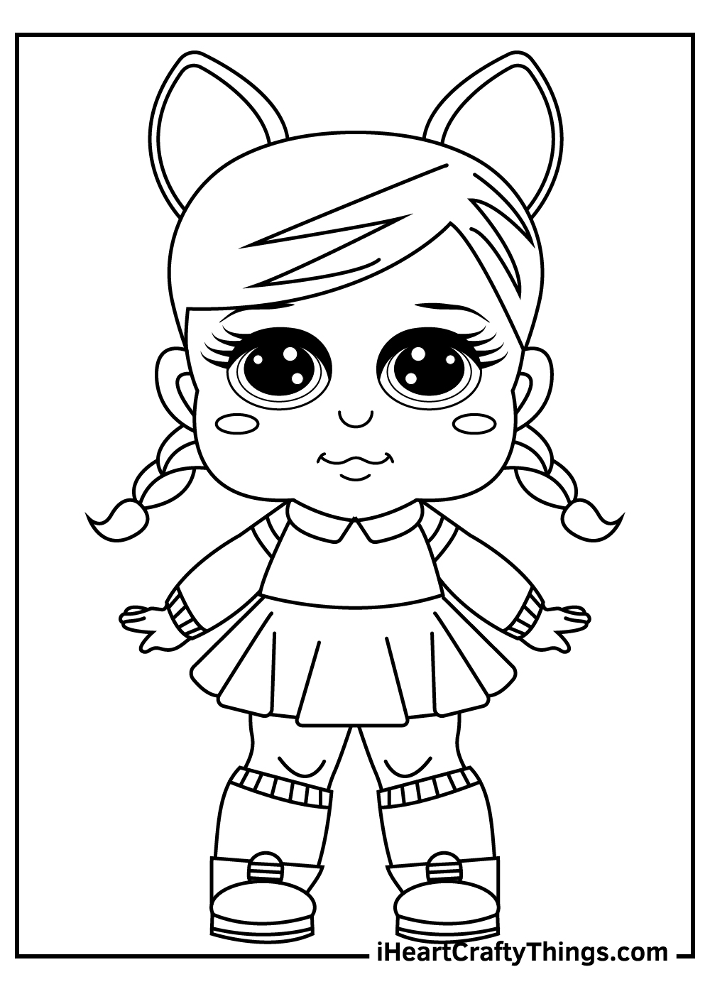 little dolls coloring pages for kids
