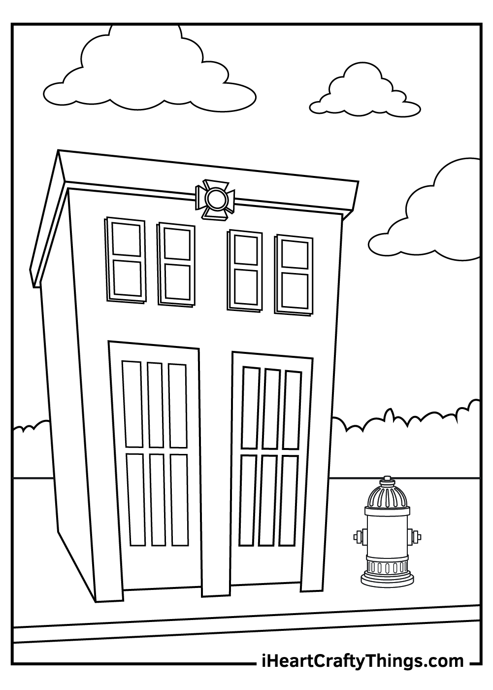 fire hydrant coloring pages free printabes