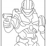 master chief halo coloring image