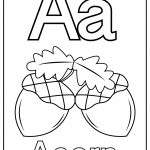 Letter A coloring pages free printable