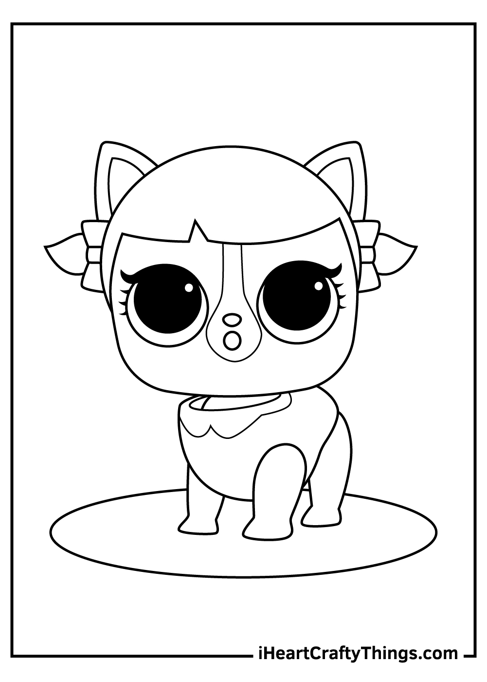 lol surprise pets black and white coloring pages