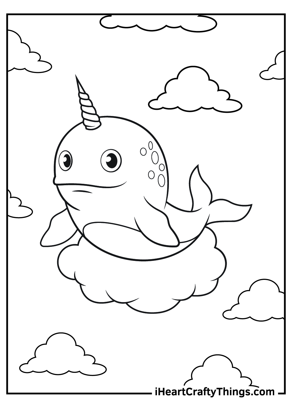 how to draw a unicorn narwhal coloring pages
