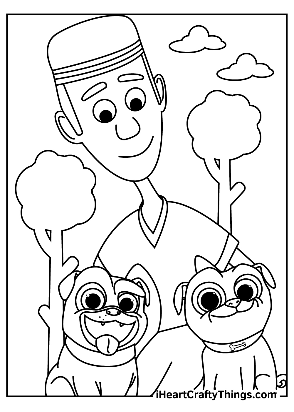 captain bingo puppy dog pals coloring pages