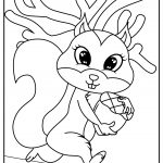 simple animal coloring image