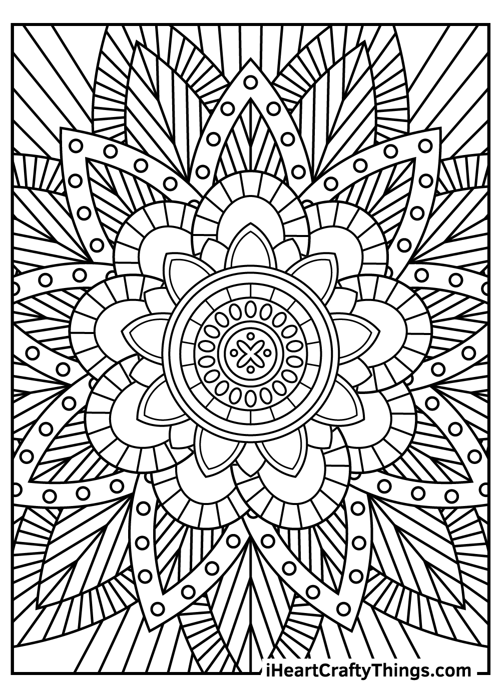 easy stress relief coloring pages free printable
