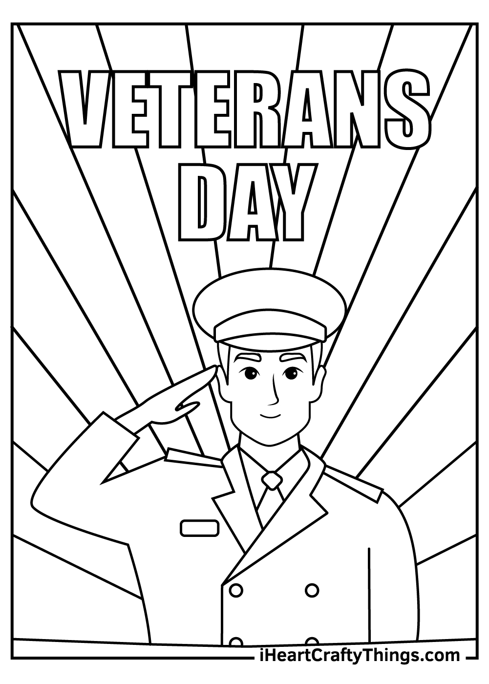 Veteran’s Day Coloring Pages free printable