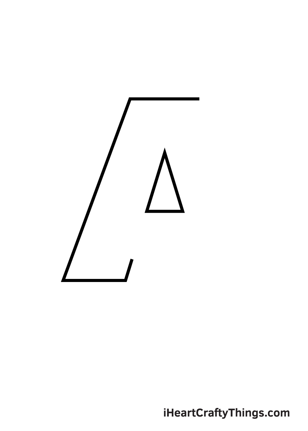 3D letters drawing step 4