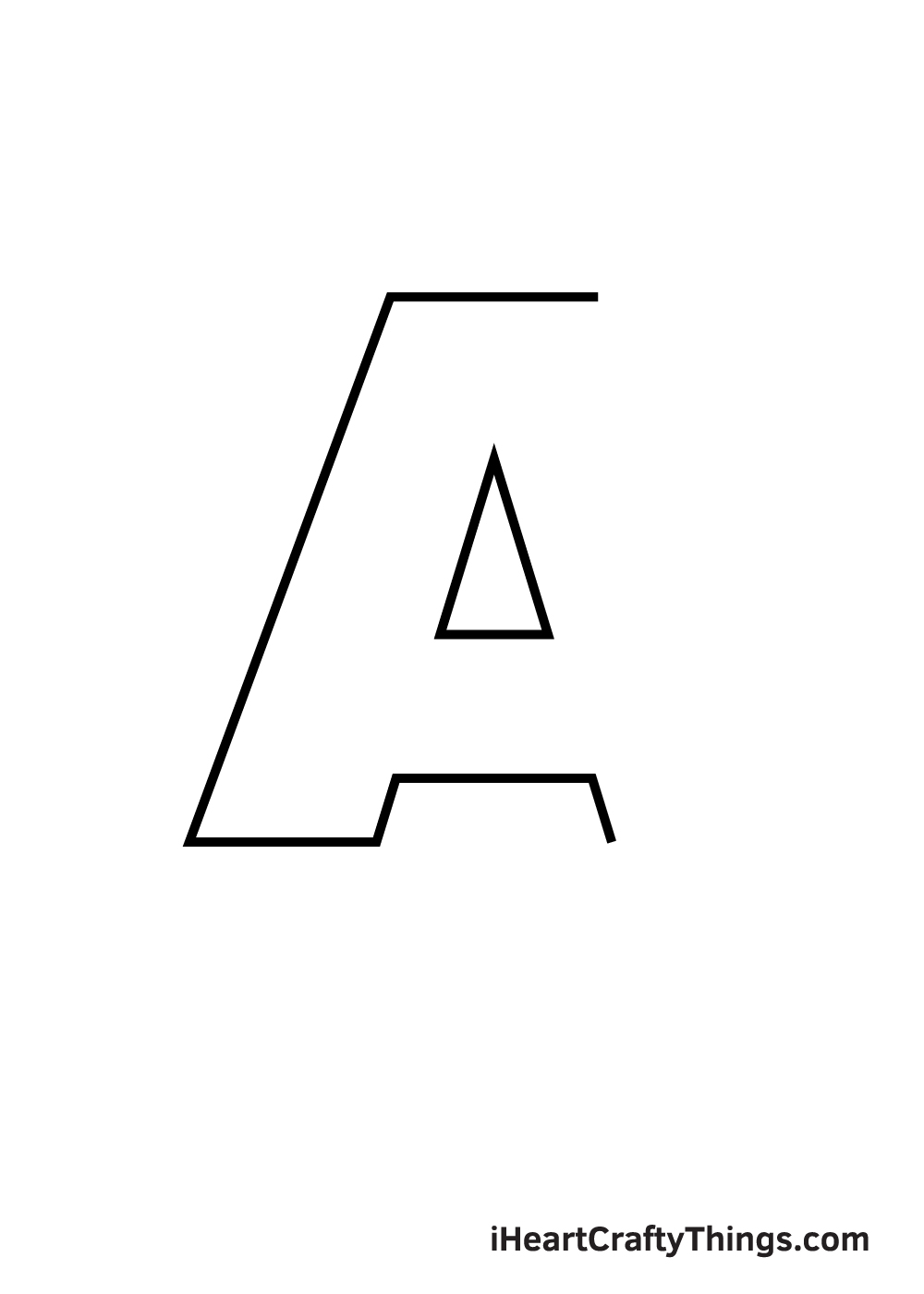 3D letters drawing step 5