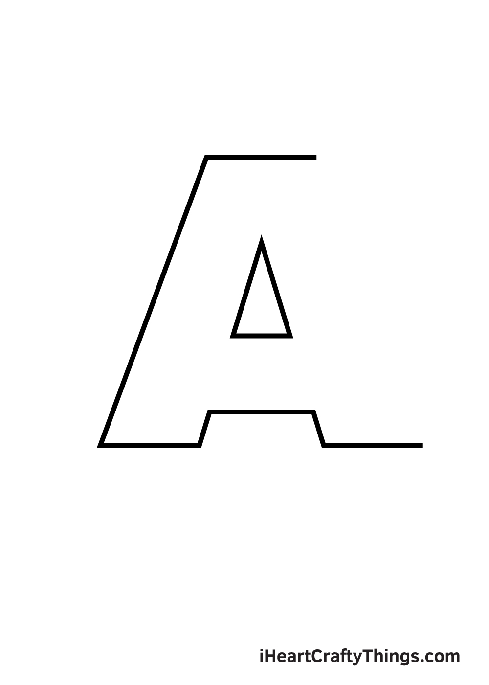 3D letters drawing step 6