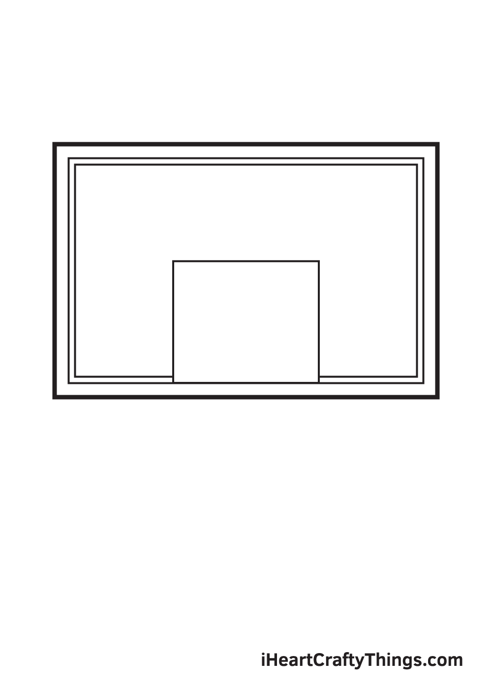basketball hoop drawing step 3