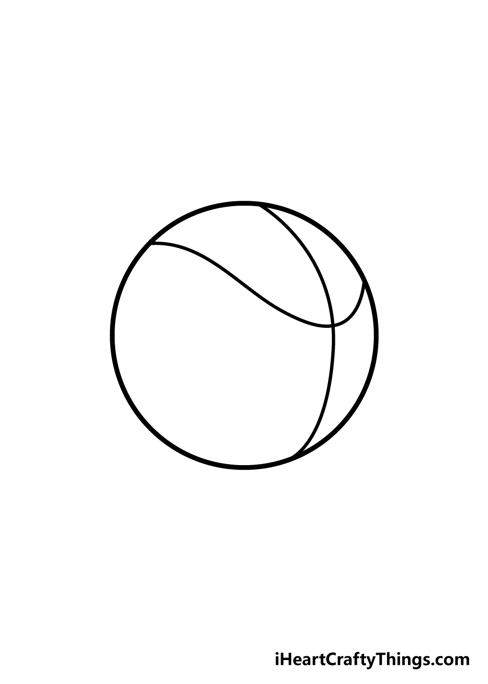 basketball drawing step 3
