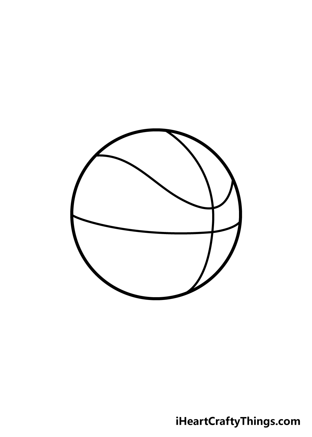 basketball drawing step 4