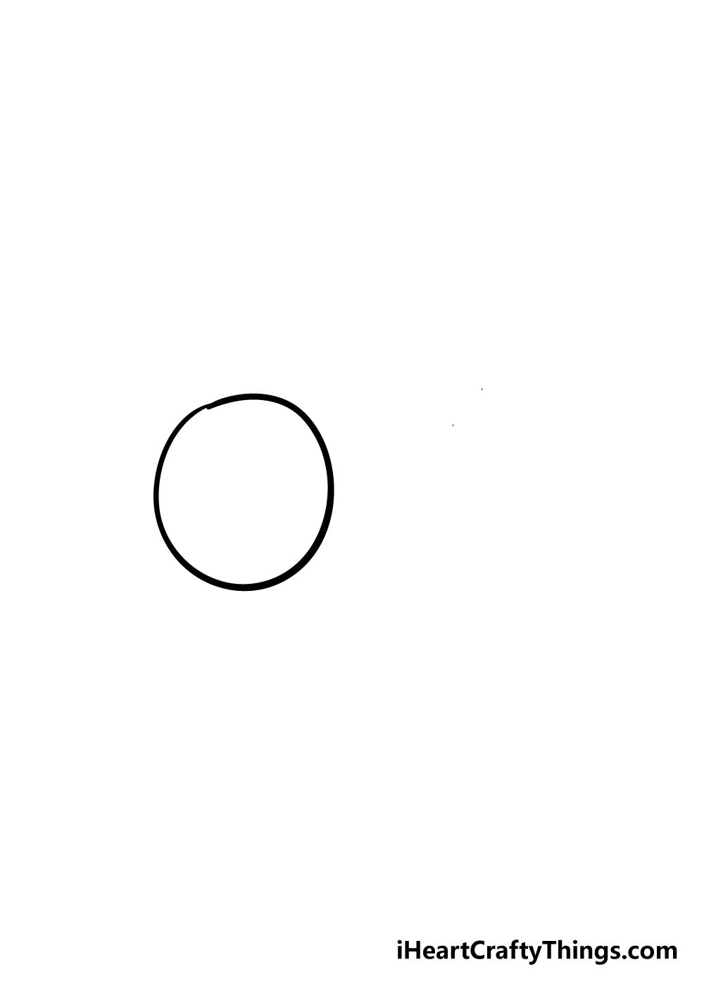 bee drawing step 1