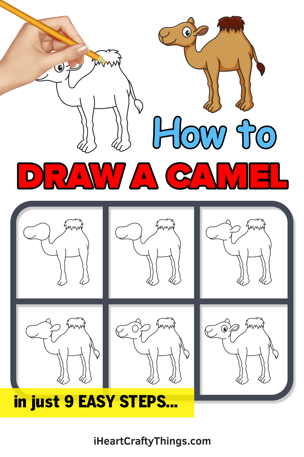 how to draw a camel in 9 easy steps
