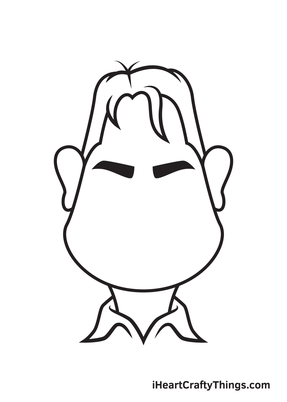 caricatures drawing step 6