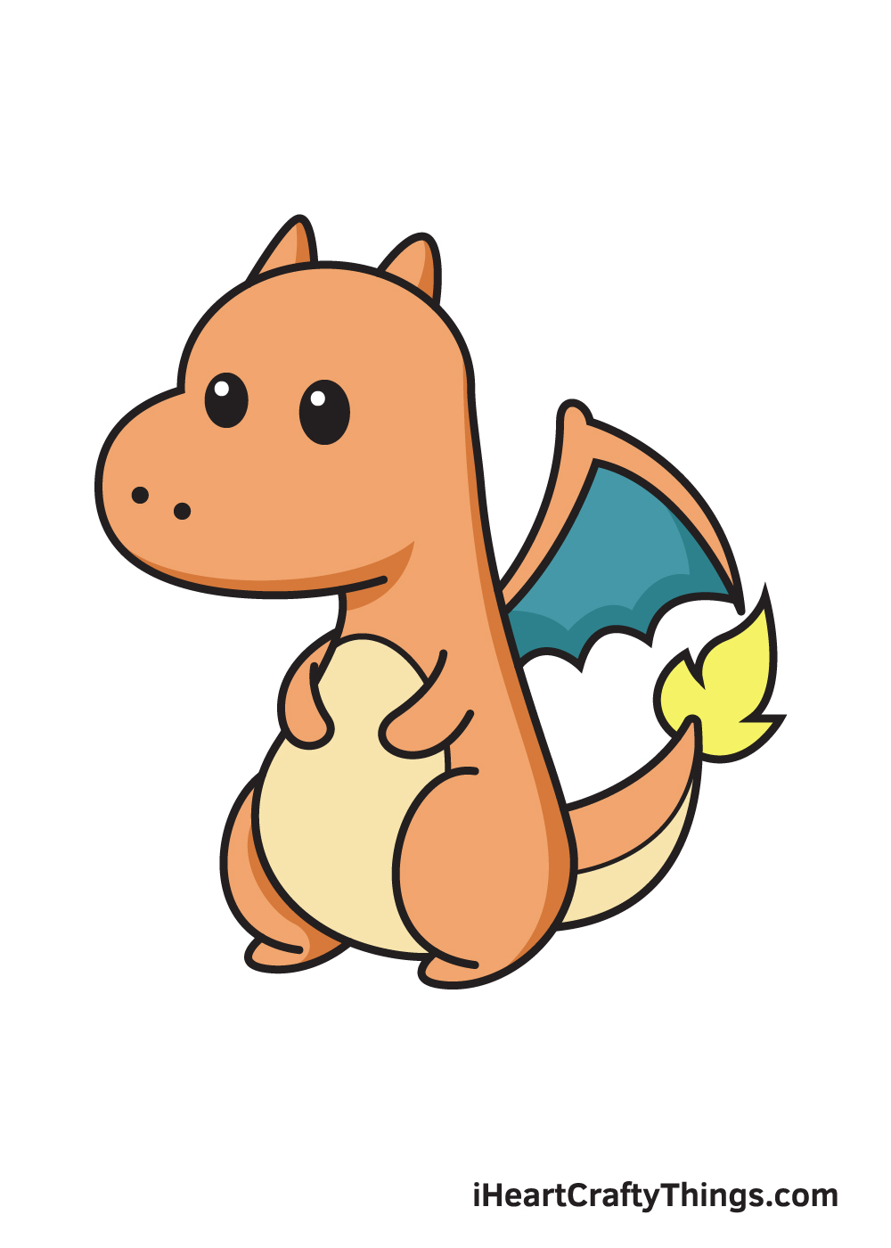 charizard drawing 9 steps