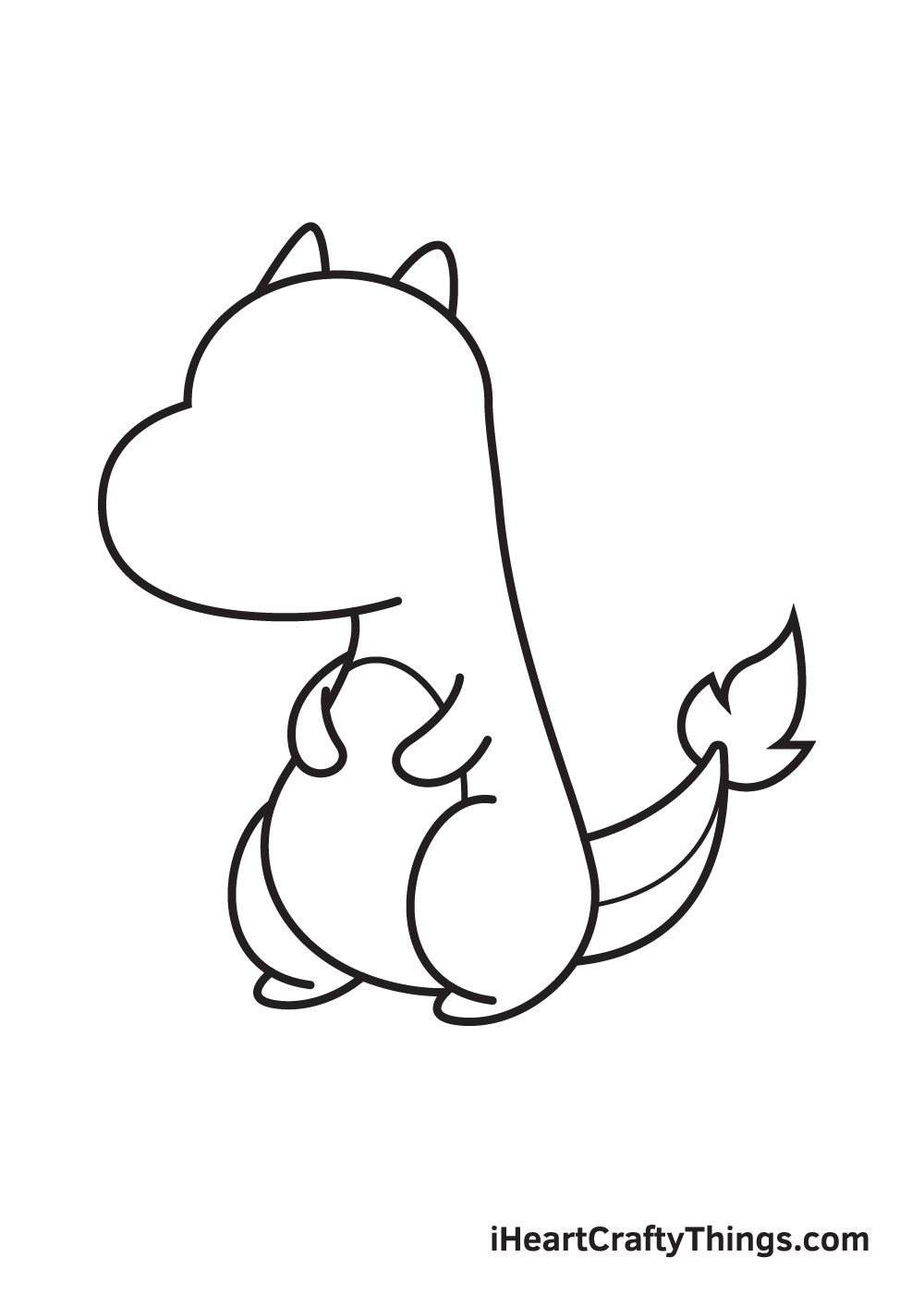 charizard drawing step 7