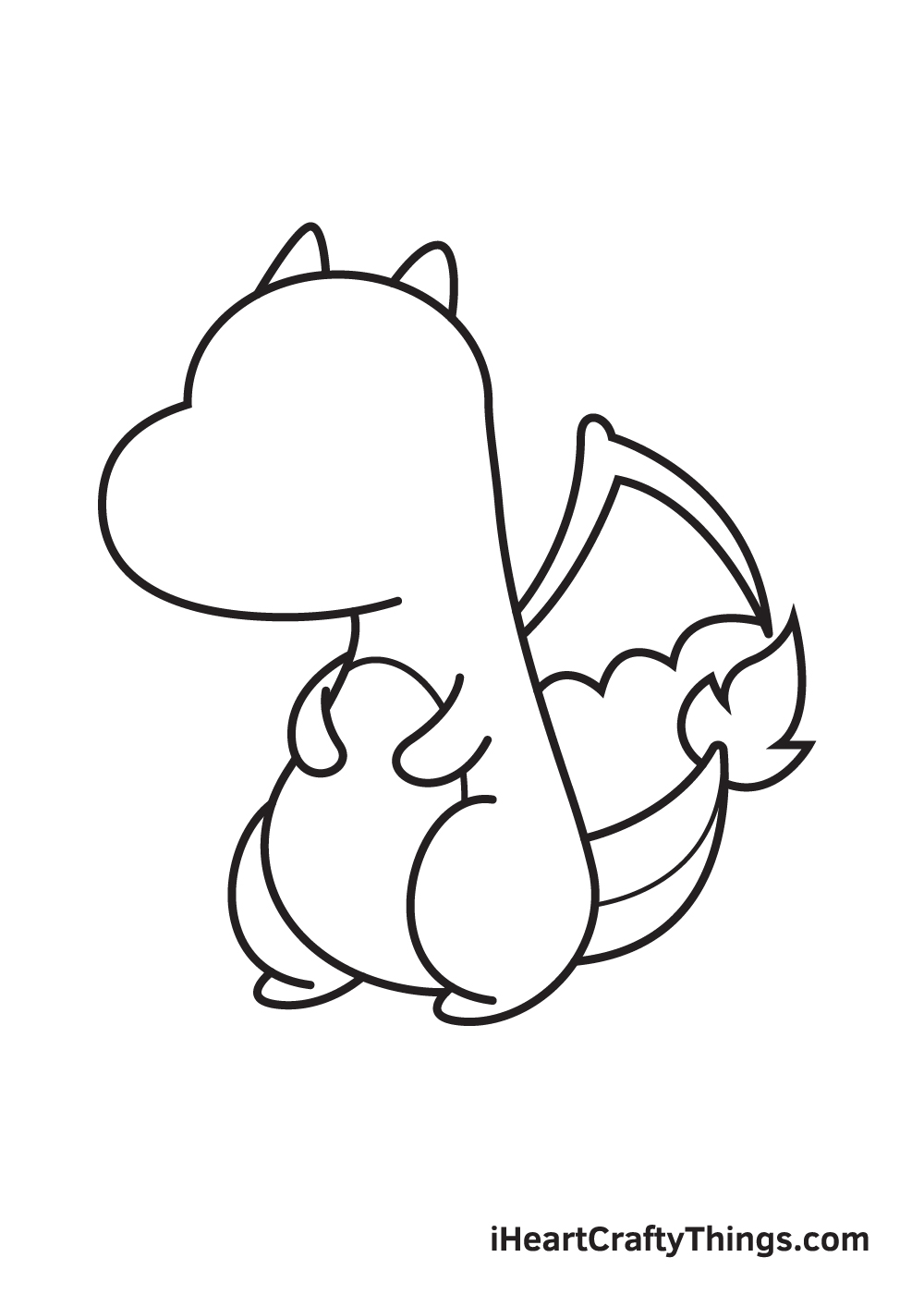 charizard drawing step 8