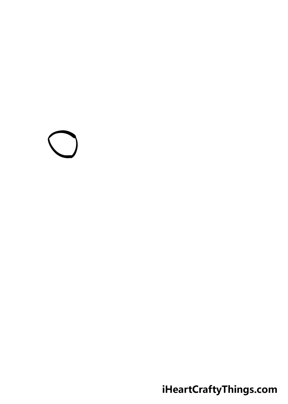 drawing chicken step 1