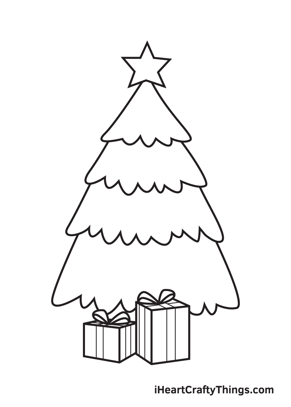 christmas stuff drawing step 7