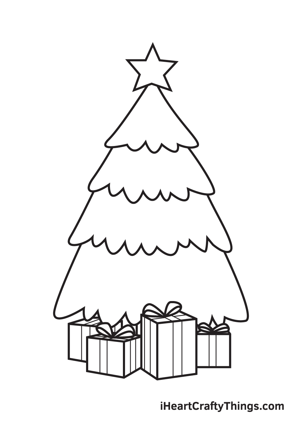 christmas stuff drawing step 8