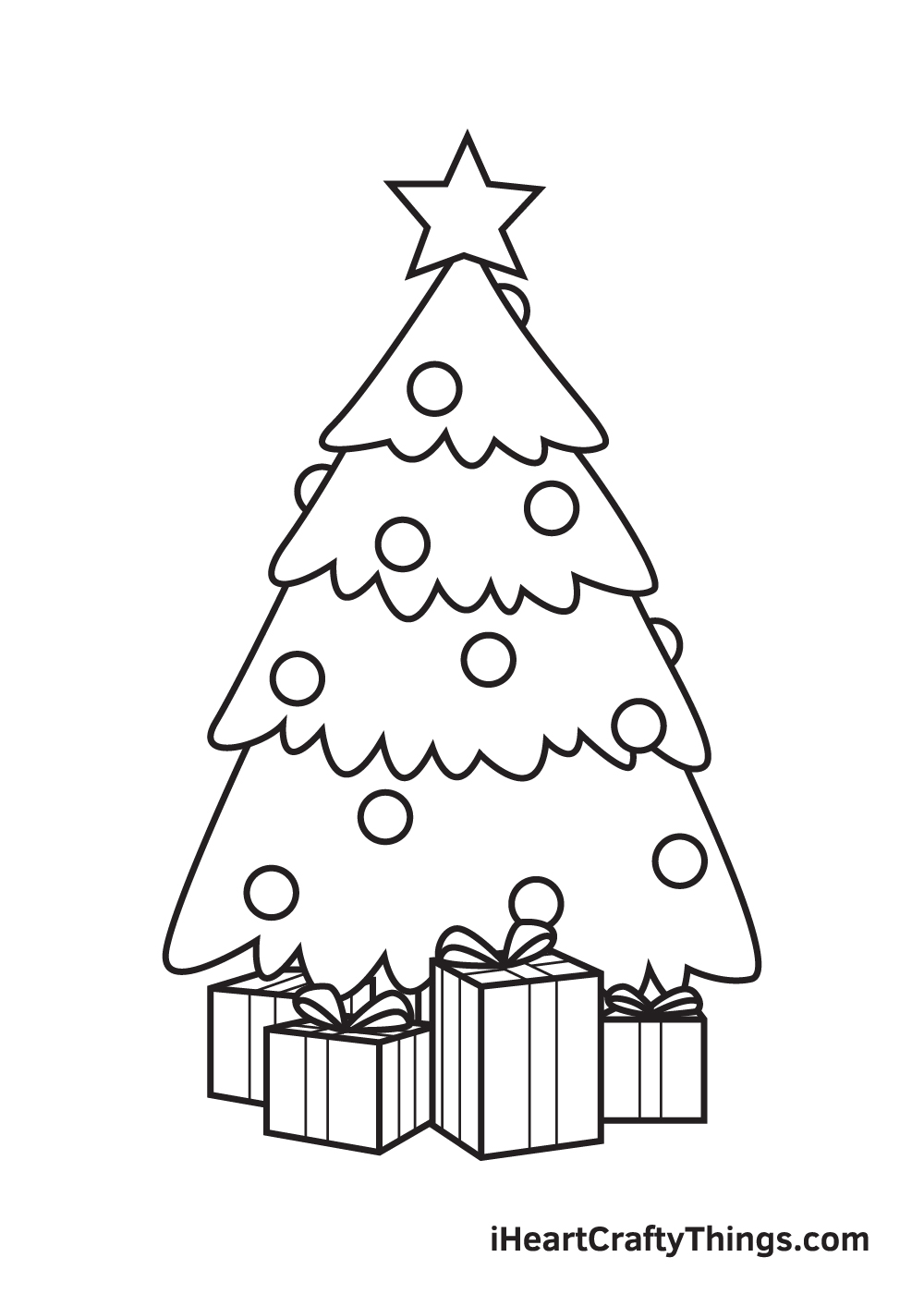 christmas stuff drawing step 9