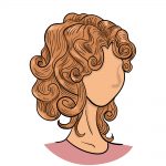 curly hair drawing image