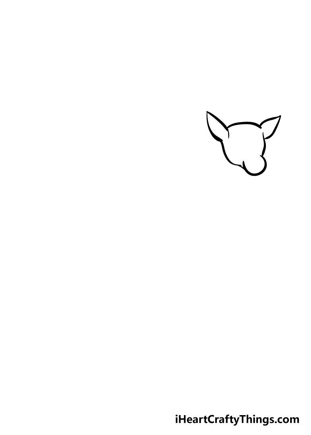 drawing deer step 2