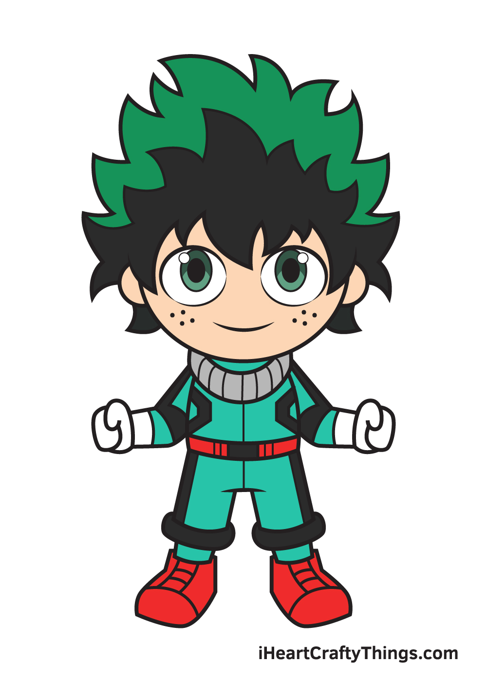 deku drawing 9 steps