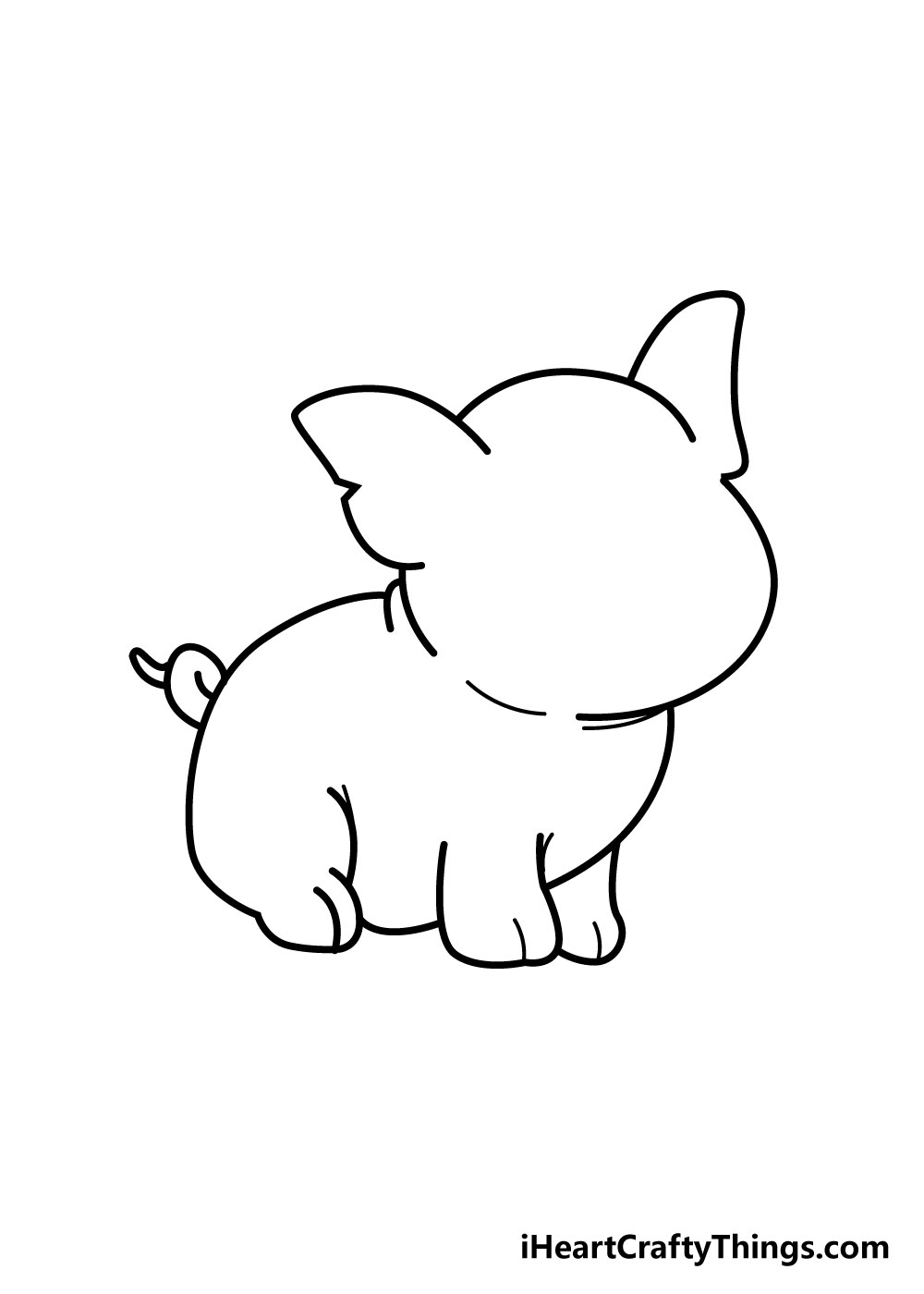 pig drawing step 4