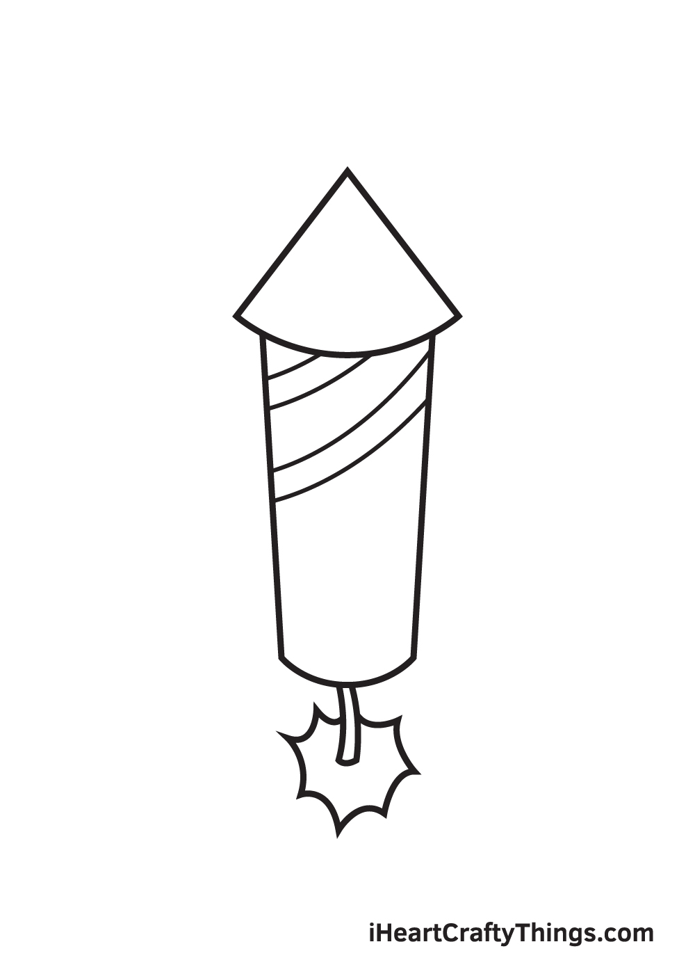 fireworks drawing step 6