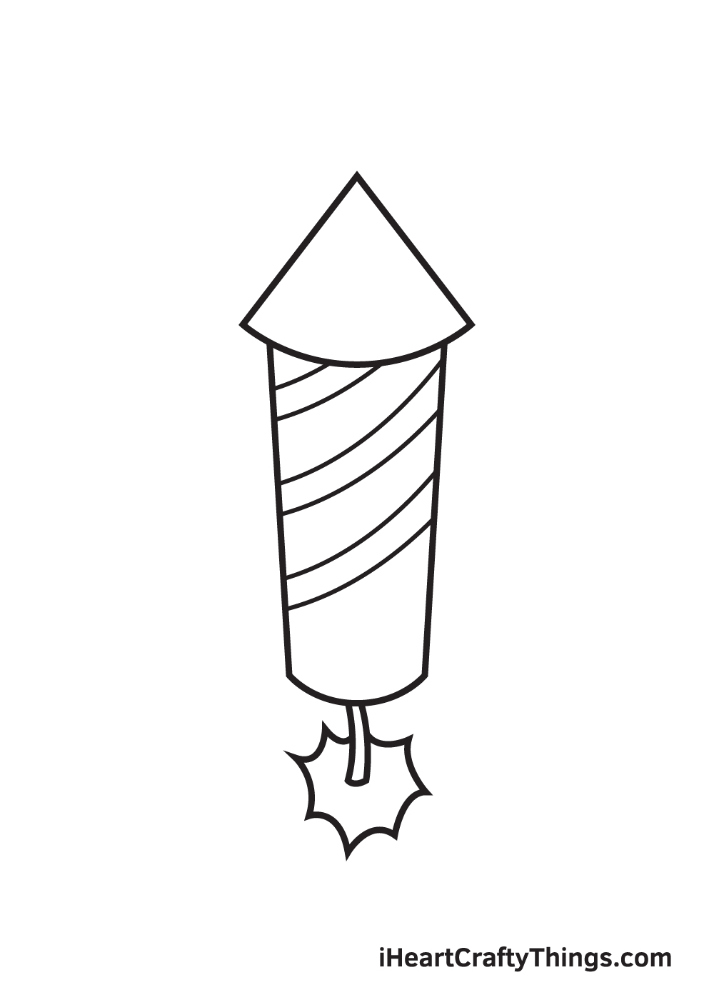 fireworks drawing step 7