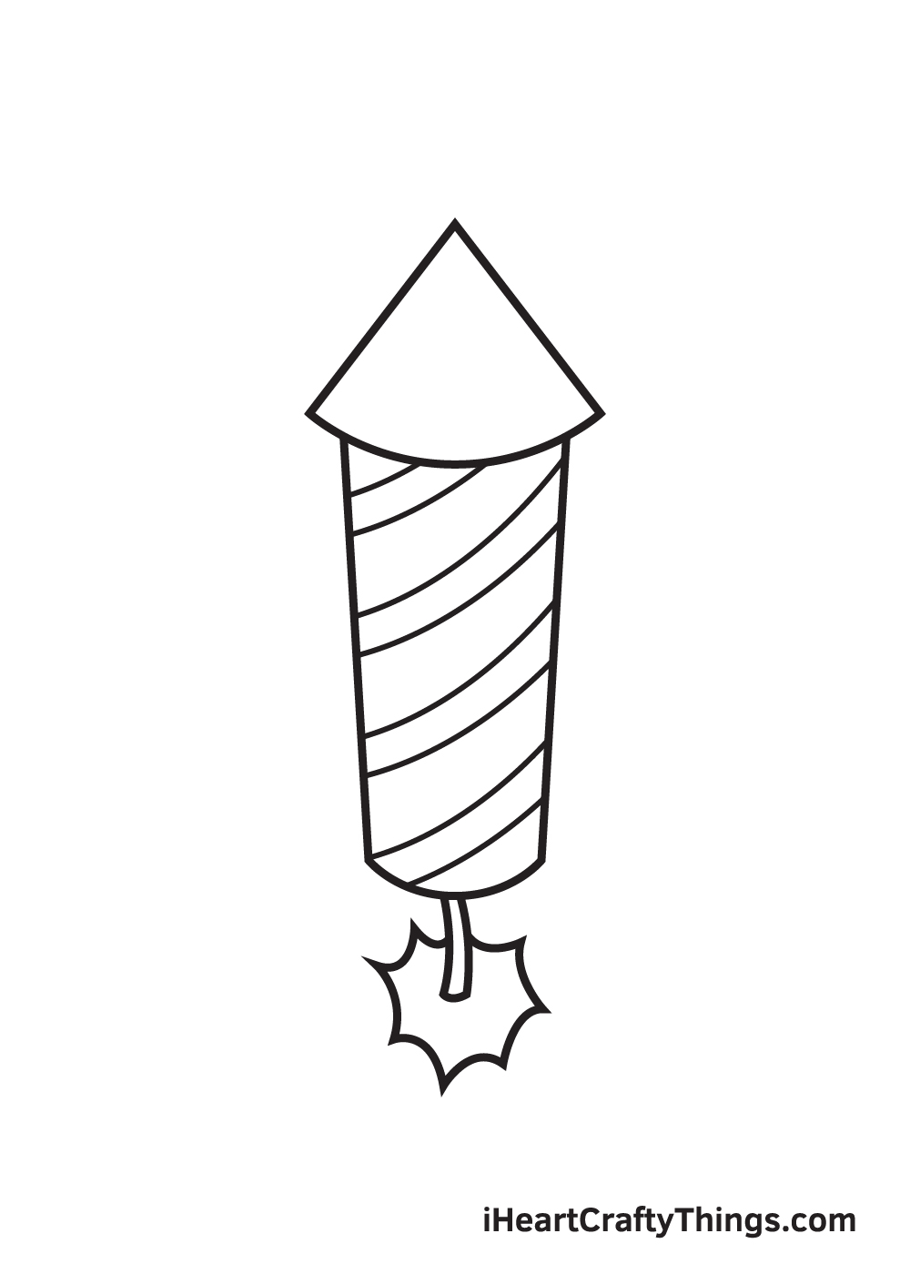 fireworks drawing step 8