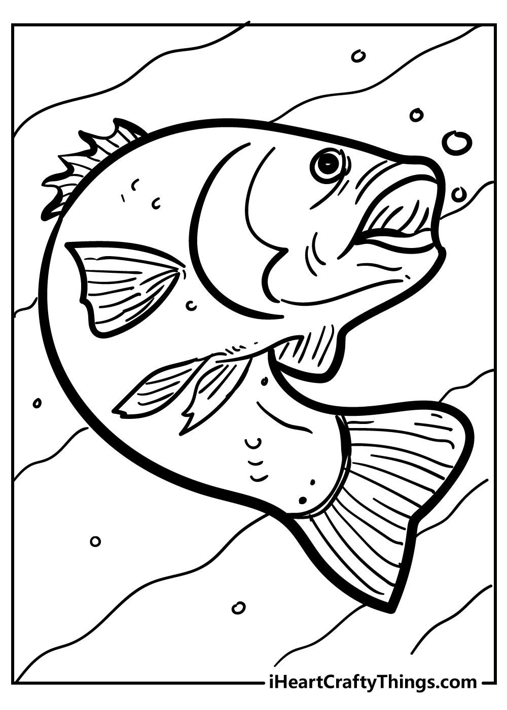 easy fish coloring pages free download